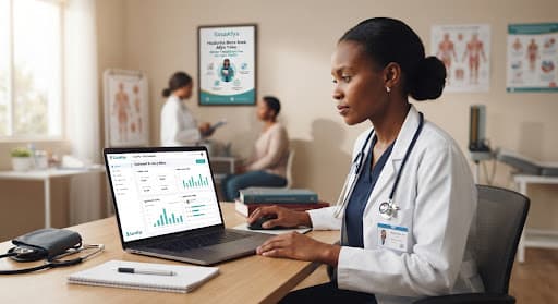 Professional African healthcare provider